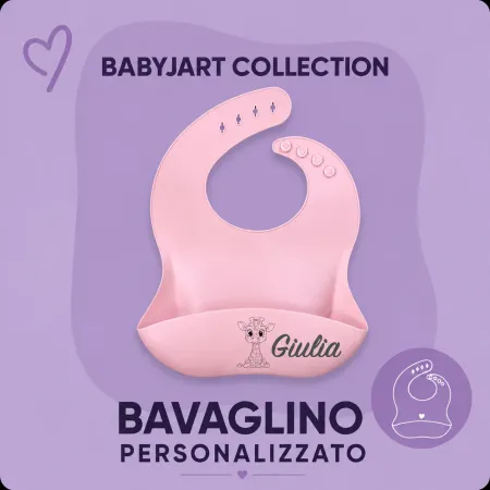 Bavaglino Personalizzato in Silicone | BABYJART®