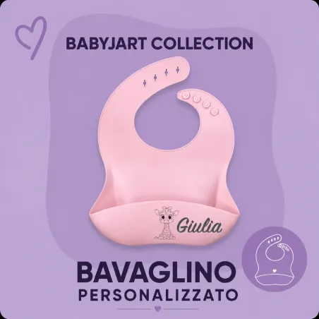 Bavoir personnalisé en silicone | BABYJART®