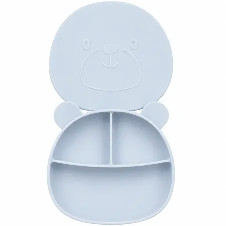 Personalisierter Silikon-Teller Bär | BABYJART®
