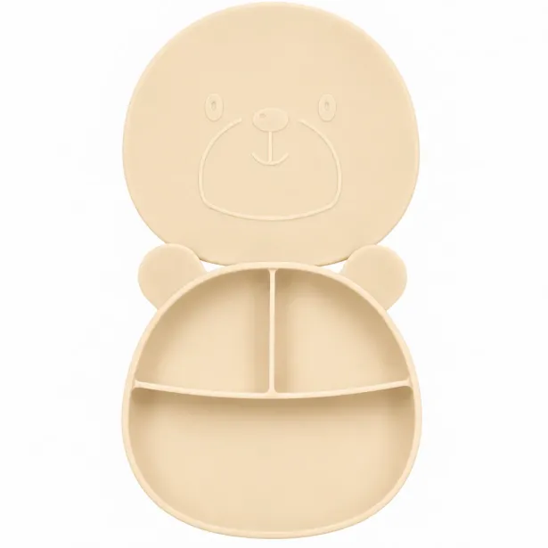 Piatto Orso Personalizzato in Silicone | BABYJART®