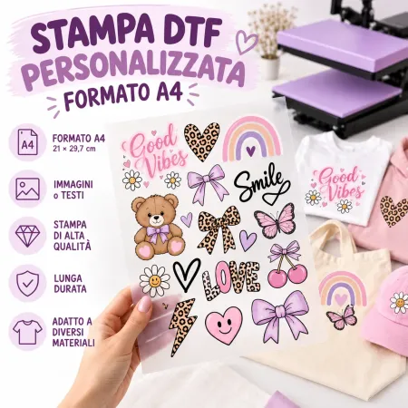 Stampa DTF A4 Personalizzata | Transfer DTF BabyJart