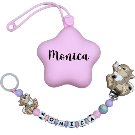 Catenella Portaciuccio con Nome Miss Tamburina | BabyJart®