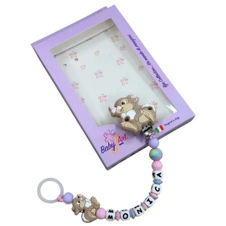 Catenella Portaciuccio con Nome Miss Tamburina | BabyJart®