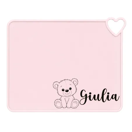 Individual de Mesa Personalizado em Silicone | BABYJART®
