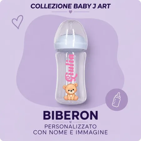 Biberão Personalizado com Nome 150/240 ml | BABYJART®