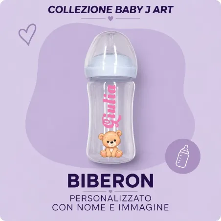Biberão Personalizado com Nome 150/240 ml | BABYJART®