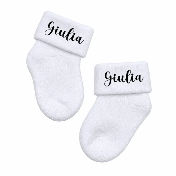 Calzini Neonato Personalizzati in Cotone | BABYJART