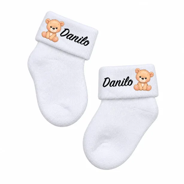 Chaussettes Bébé Personnalisées en Coton | BABYJART