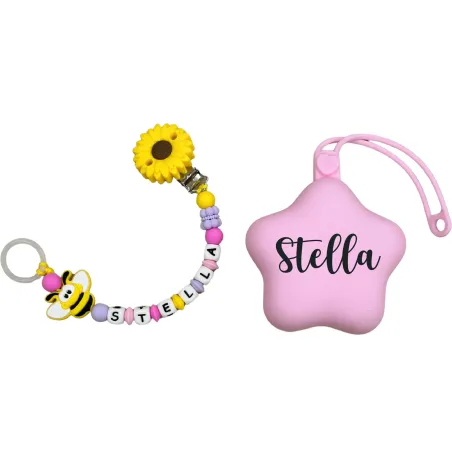 Personalized Silicone Pacifier Chain with Name | BABYJART