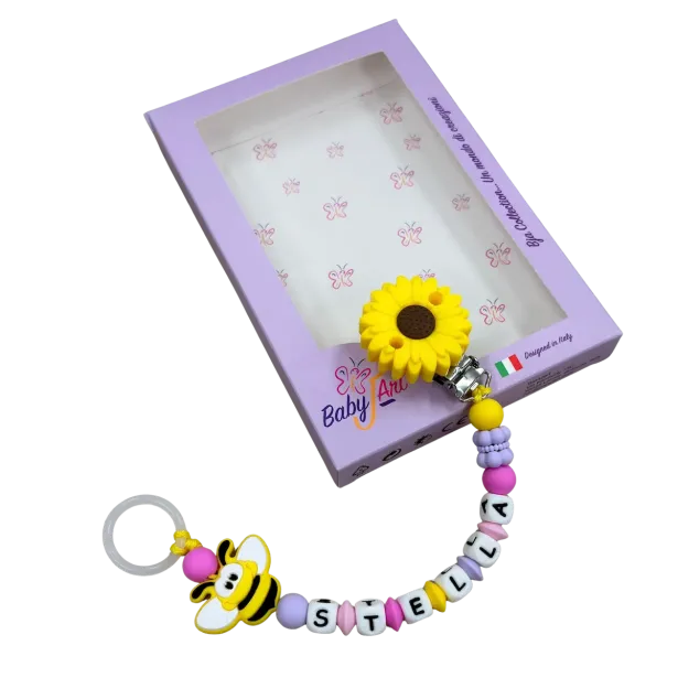 Personalized Silicone Pacifier Chain with Name | BABYJART