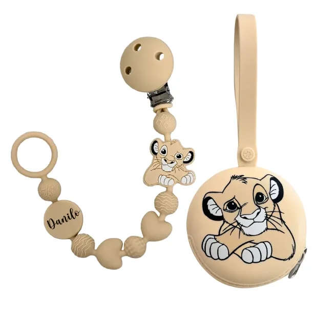 Catenella Portaciuccio Personalizzata Re Leone | BABYJART®