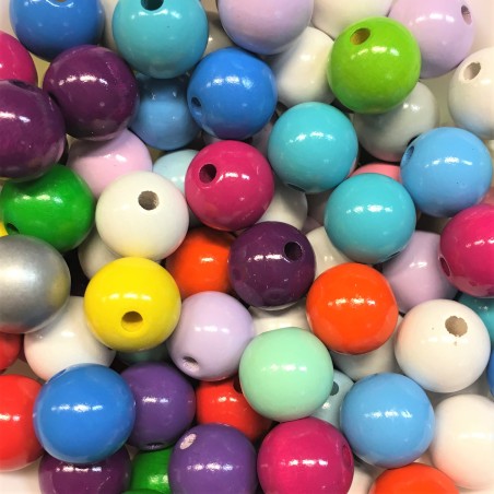 WOOD BEADS 18MM