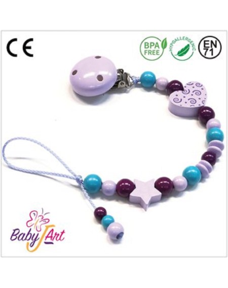 BABYJART CATENELLA PORTACIUCCIO SENZA NOME PERSONALIZATA, CIUCCIO GANCIO MAM